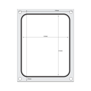 Matrice de Scellage pour Scelleuse Manuelle - 227 x 178 mm - Hendi