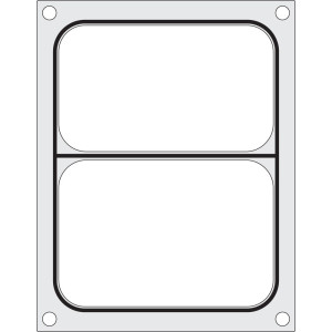 Matriz de Selagem para Seladora Manual - 2 Compartimentos - Hendi