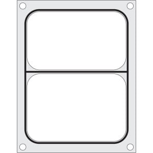 Sealing Matrix for Manual Sealer - 2 Compartments - Hendi