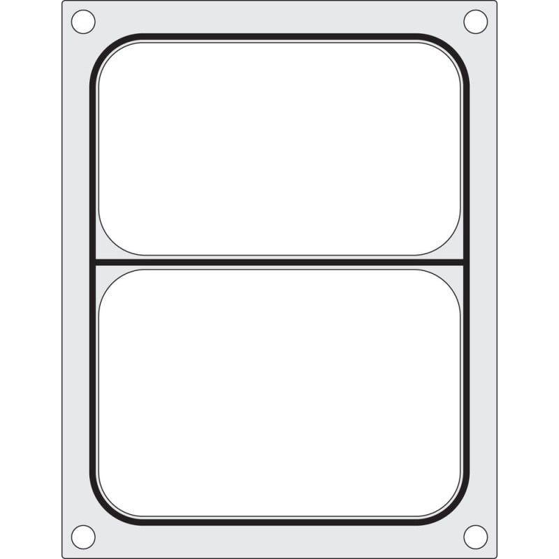 Matrice de Scellage pour Scelleuse Manuelle - 2 Compartiments - Hendi