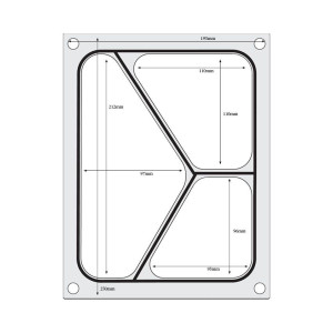 Matrice de Scellage Pour Scelleuse Manuelle - 3 Compartiments - Hendi