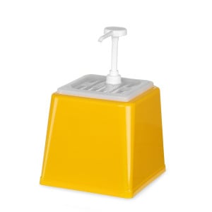 Distribuidor de Molho com Bomba - Amarelo - 2,5 L - Hendi