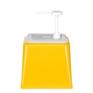 Distribuidor de Molho com Bomba - Amarelo - 2,5 L - Hendi