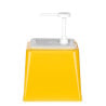 Sauce Dispenser with Pump - Yellow - 2.5 L - Hendi