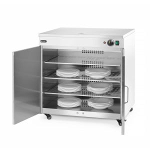 Chauffe Assiettes - 108 Assiettes en Inox HENDI : Maintien et Réchauffement optimal