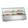 Vitrina refrigerada profissional GN 3/1 com vidro curvo