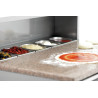 Saladette for pizza maker for professional catering