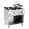 Four-burner stove with base unit Series 700