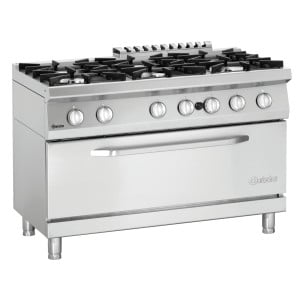 Fourneau 6 Feux com Grande Forno a Gás Série 700