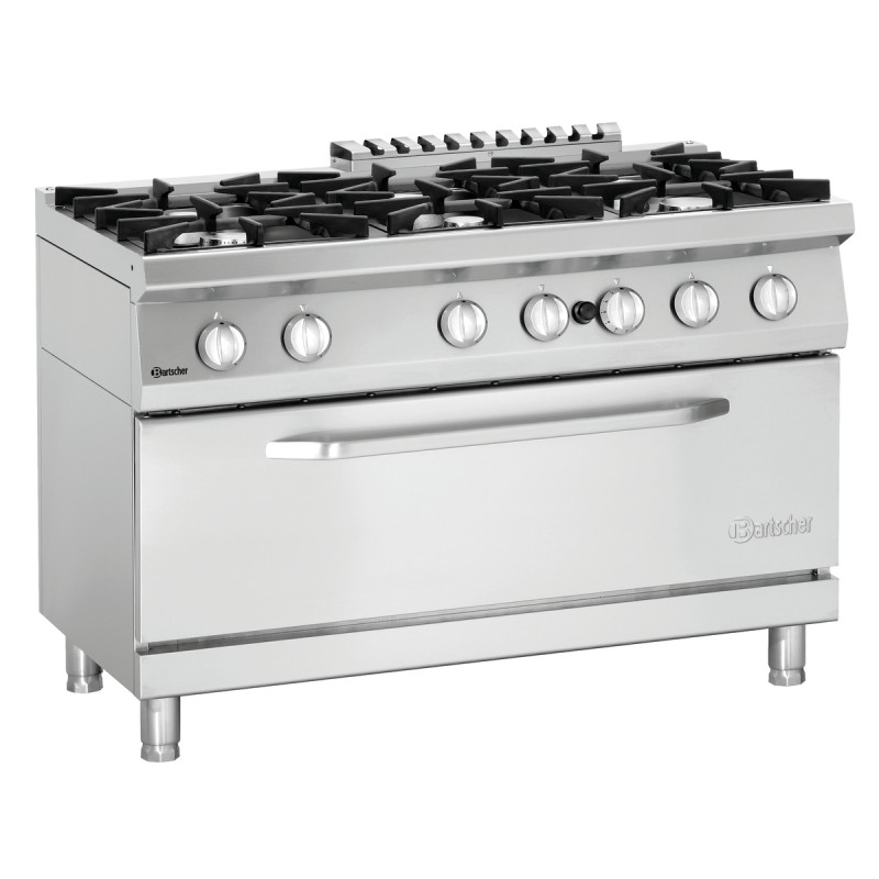 Fourneau 6 Feux com Grande Forno a Gás Série 700 Fourneau 6 Feux com Grande Forno a Gás Série 700