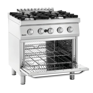 Fourneau 4 Bocas com Forno a Gás GN 2/1 Série 700