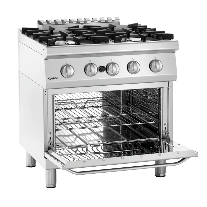 Fourneau 4 Bocas com Forno a Gás GN 2/1 Série 700 Fourneau 4 Bocas com Forno a Gás GN 2/1 Série 700