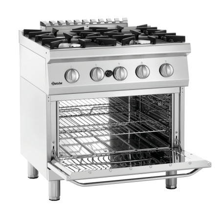 Forno 4 bocas com forno a gás GN 2/1 Série 700