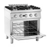 Fourneau 4 Bocas com Forno a Gás GN 2/1 Série 700