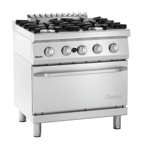 Fourneau 4 Bocas com Forno a Gás GN 2/1 Série 700