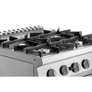 Fourneau 4 Bocas com Forno a Gás GN 2/1 Série 700