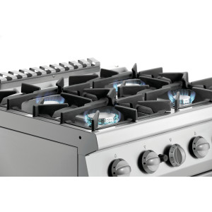 Fourneau 4 Bocas com Forno a Gás GN 2/1 Série 700