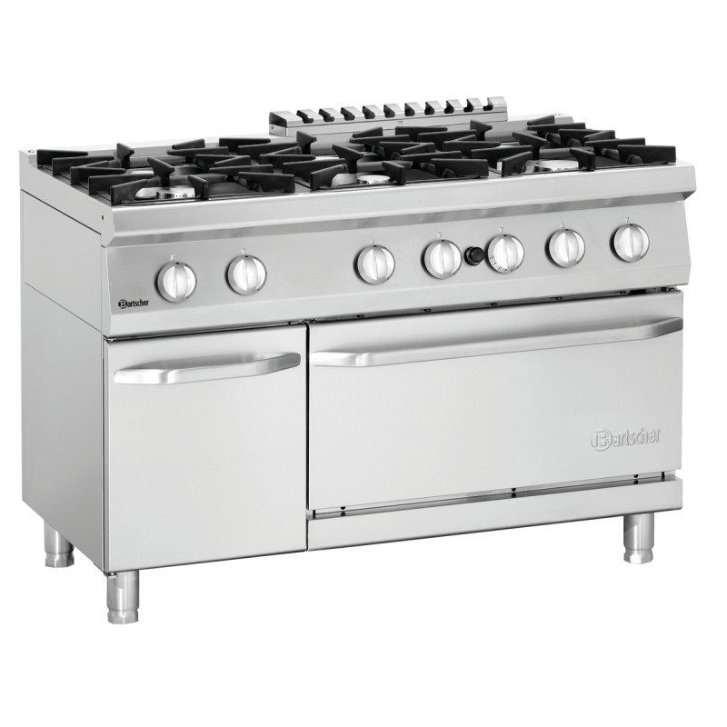 Fourneau 6 Bocas com Forno a Gás GN 2/1 e Armário Série 700 Fourneau 6 Bocas com Forno a Gás GN 2/1 e Armário Série 700