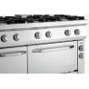 Forno 6 bocas com forno elétrico GN 1/1 e armário Série 700.