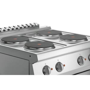 Four-burner range with electric oven GN1/1 Series 700