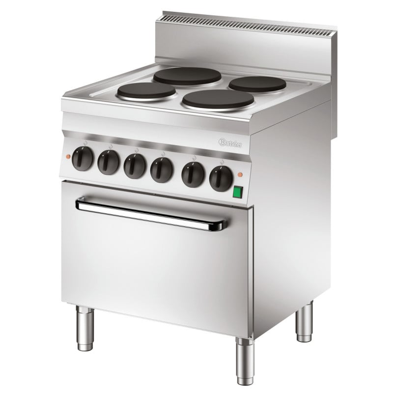 Four-burner stove with electric oven GN1/1 Series 650