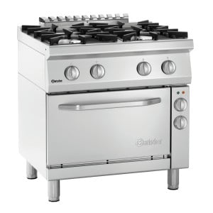 Forno 4 bocas com forno elétrico GN 1/1 Série 700