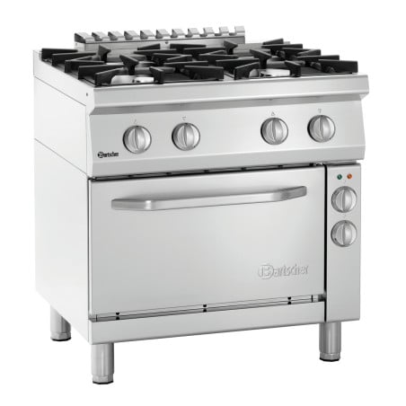 Four-burner stove with electric oven GN 1/1 Series 700