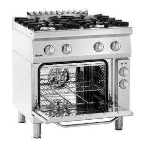 Forno 4 bocas com forno elétrico GN 1/1 Série 700