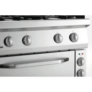 Forno 4 bocas com forno elétrico GN 1/1 Série 700