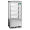 Mini Vitrine Refrigerada Profissional Bartscher - 78 L Prateada