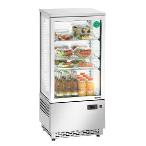 Mini Vitrine Réfrigérée Professionnelle Bartscher - 78 L Inox