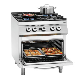 Fourneau a 4 queimadores série 900 - Forno a Gás GN 2/1 da marca Bartscher