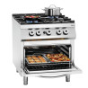 Fourneau a 4 queimadores série 900 - Forno a Gás GN 2/1 da marca Bartscher