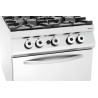 Fourneau a 4 queimadores série 900 - Forno a Gás GN 2/1 da marca Bartscher