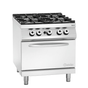 Fourneau a 4 queimadores série 900 - Forno a Gás GN 2/1 da marca Bartscher