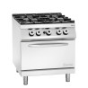 Fourneau a 4 queimadores série 900 - Forno a Gás GN 2/1 da marca Bartscher