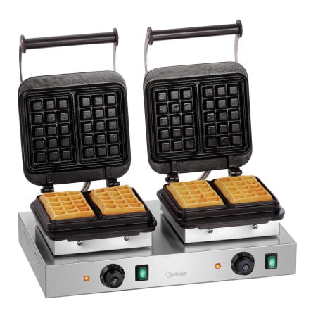 Professional Double Waffle Maker - Brussels Waffles - Bartscher