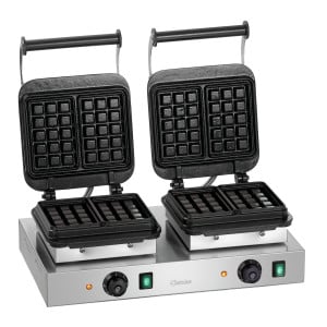 Professional Double Waffle Maker - Brussels Waffles - Bartscher