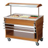 Sliding Shelves for Heated and Refrigerated Buffet - 3 x GN 1/1