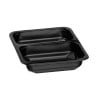 2-compartment PP tray for Semi-Automatic Sealer - Pack of 50 - Bartscher