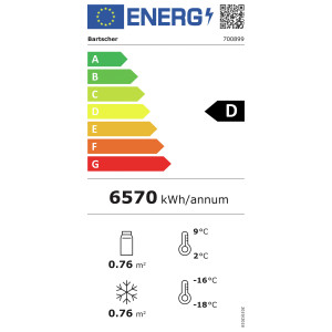 Armário Refrigerado Positivo e Negativo - 2 Portas de Vidro - 820 L - Bartscher