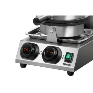 Máquina de Waffles Cone em Aço Inoxidável - 1000 W - Bartscher