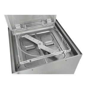 Máquina de lavar louça com capô DS 500 SR Bartscher robusta em inox - Desempenho profissional