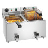 Fritadeira SNACK IV Plus Bartscher | Duplo tanque, 190°C ideal