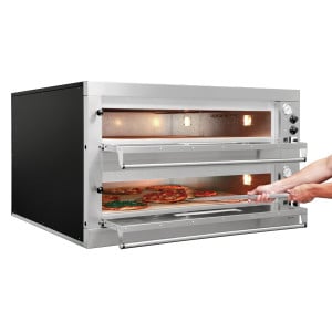 Forno Pizza Bartscher ET205 2BK 1050x1050 - Forno profissional 18 pizzas