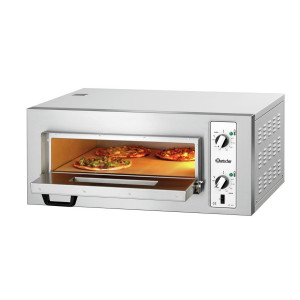 Forno de pizza NT 501 Bartscher: Cozimento simultâneo de 4 pizzas até 450 °C