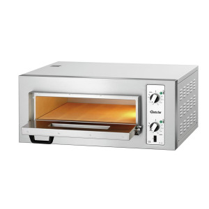 Forno de pizza NT 501 Bartscher: Cozimento simultâneo de 4 pizzas até 450 °C