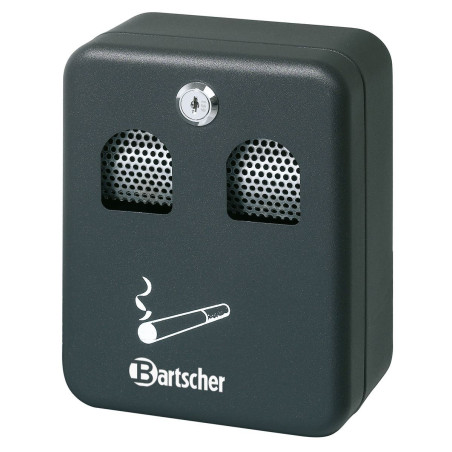 Black wall-mounted ashtray Bartscher 860000 | Professional use