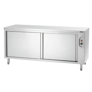 Professional stainless steel warming cabinet for optimal heat retention