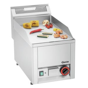 Plancha GPL 320E-G Bartscher: Plaque lisse chromée et puissance 3000W